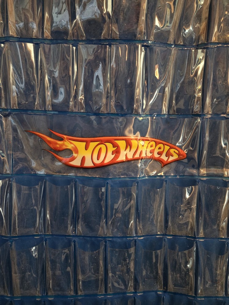 Hot Wheels Blue Clear Plastic Hanging Display Case Organizer