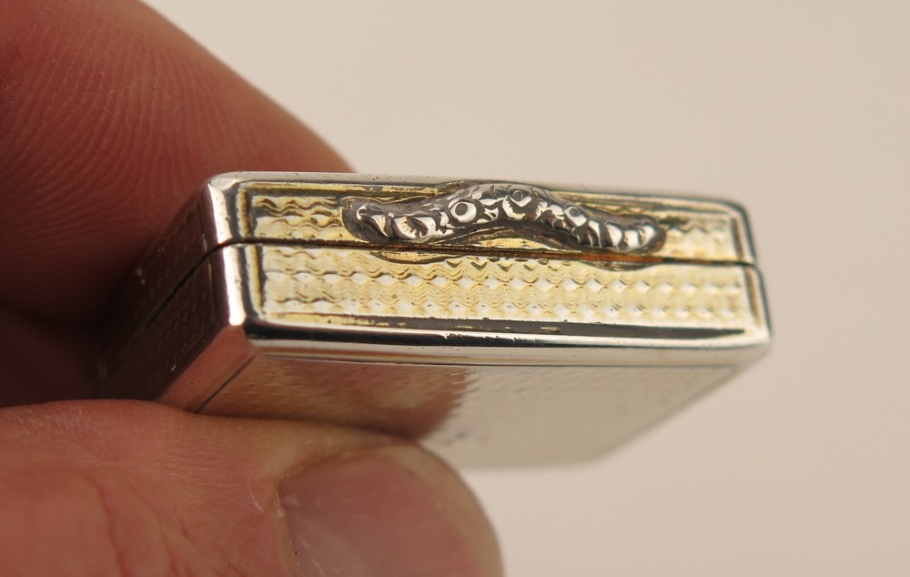 Victorian silver vinaigrette. Nathaniel Mills, Birmingham 1839