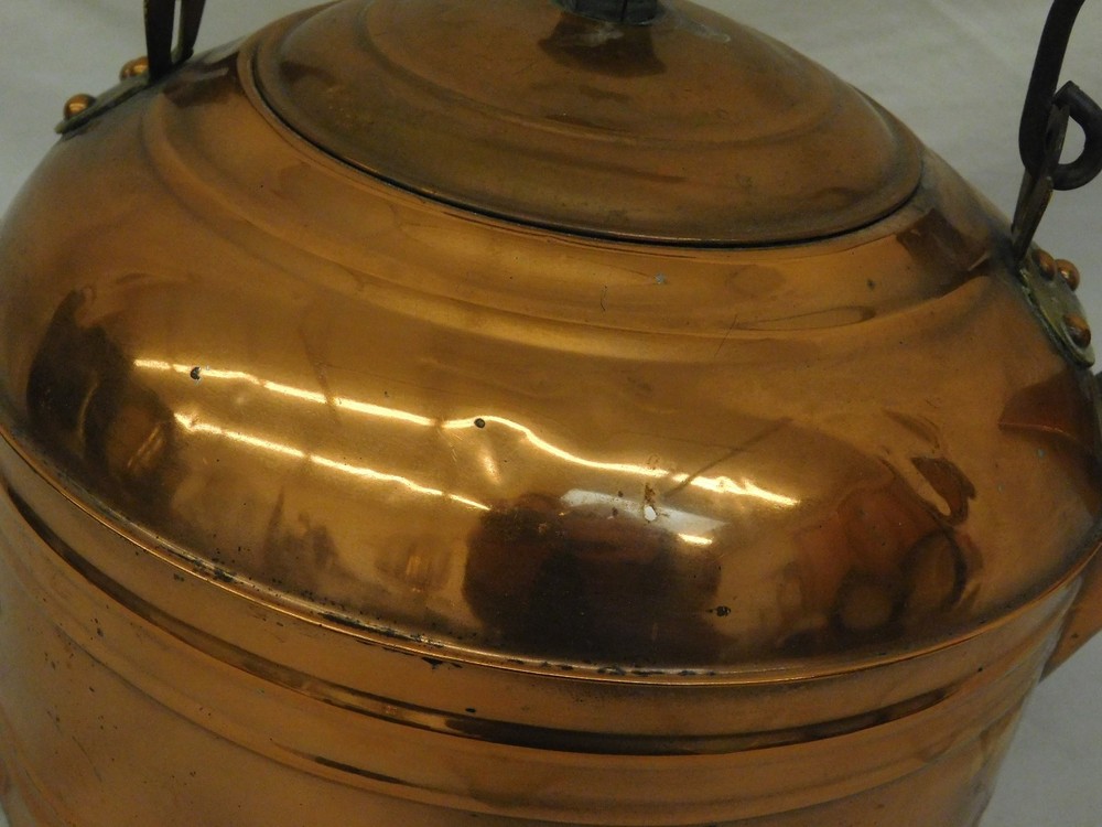 REVERE COPPER TEAPOT KETTLE WOOD HANDLE