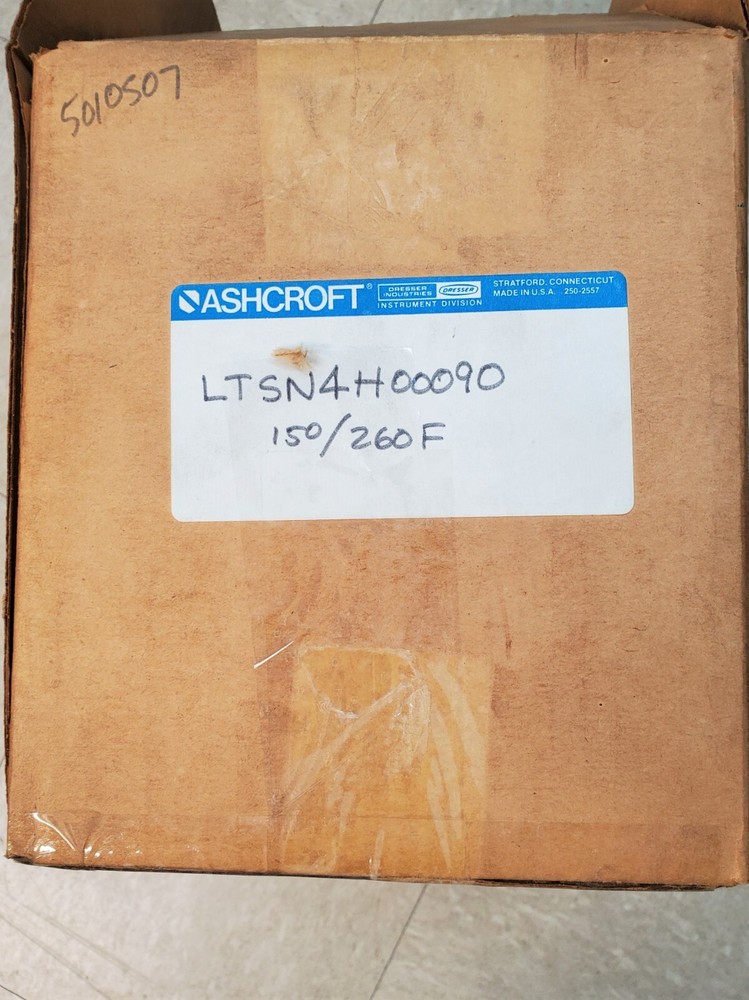 Ashcroft Temperature Switch LTSN4H00 090 150/260F