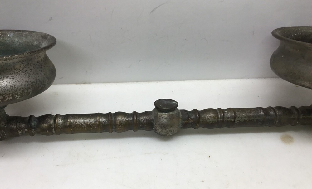 Vintage Bathroom Brass Cup Holders Parts Missing…..[B60]