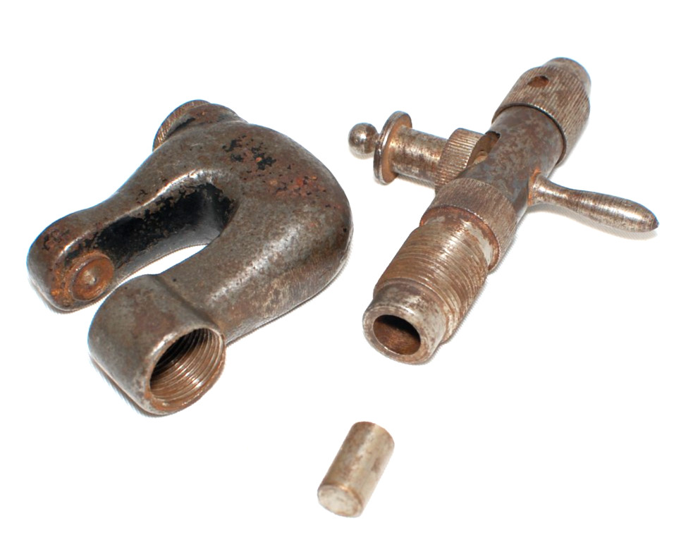 Antique Leather Sewing Awl / Rivet Setter