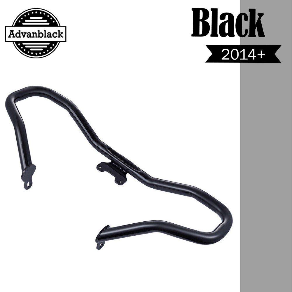 Advan Black Chopped Engine Guard Fits for Harley Touring Models 2014+