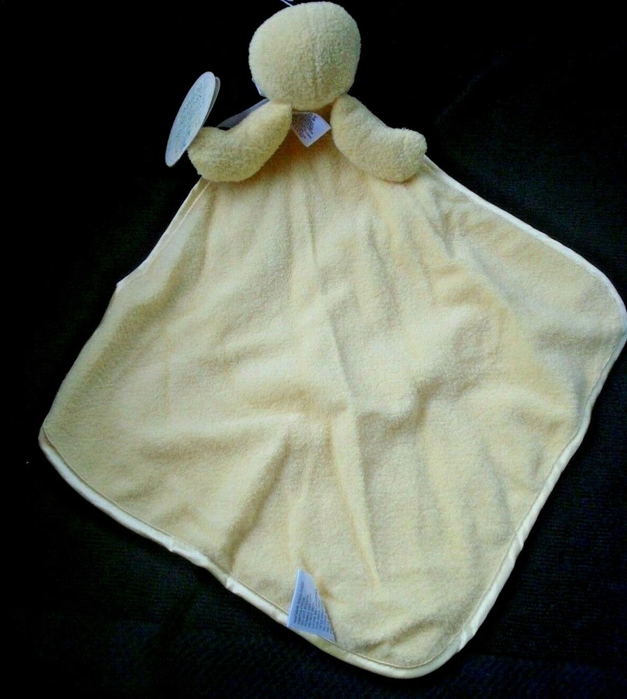 Baby Essentials Yellow Duck Patchwork Security Blanket "Cute as a Button" NEW