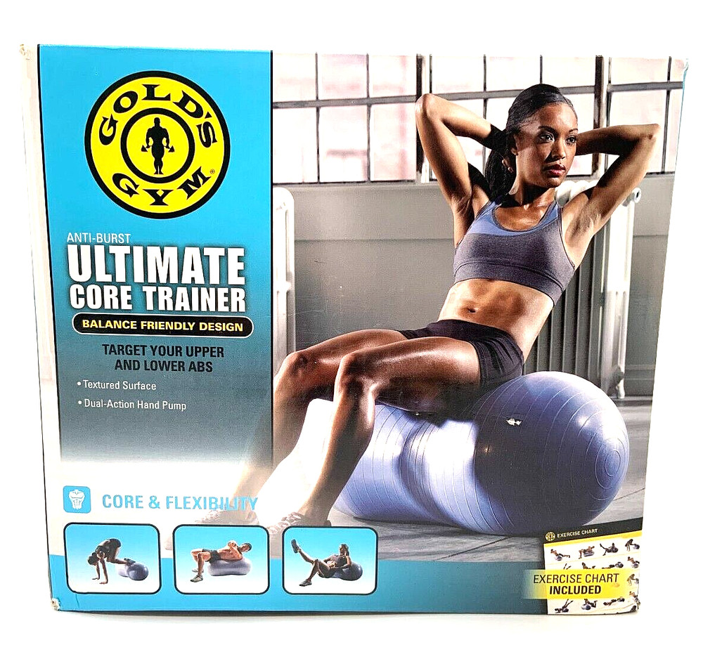 Golds Gym Ultimate Core Trainer Target Upper & Lower Abs Anti Burst PILL SHAPED