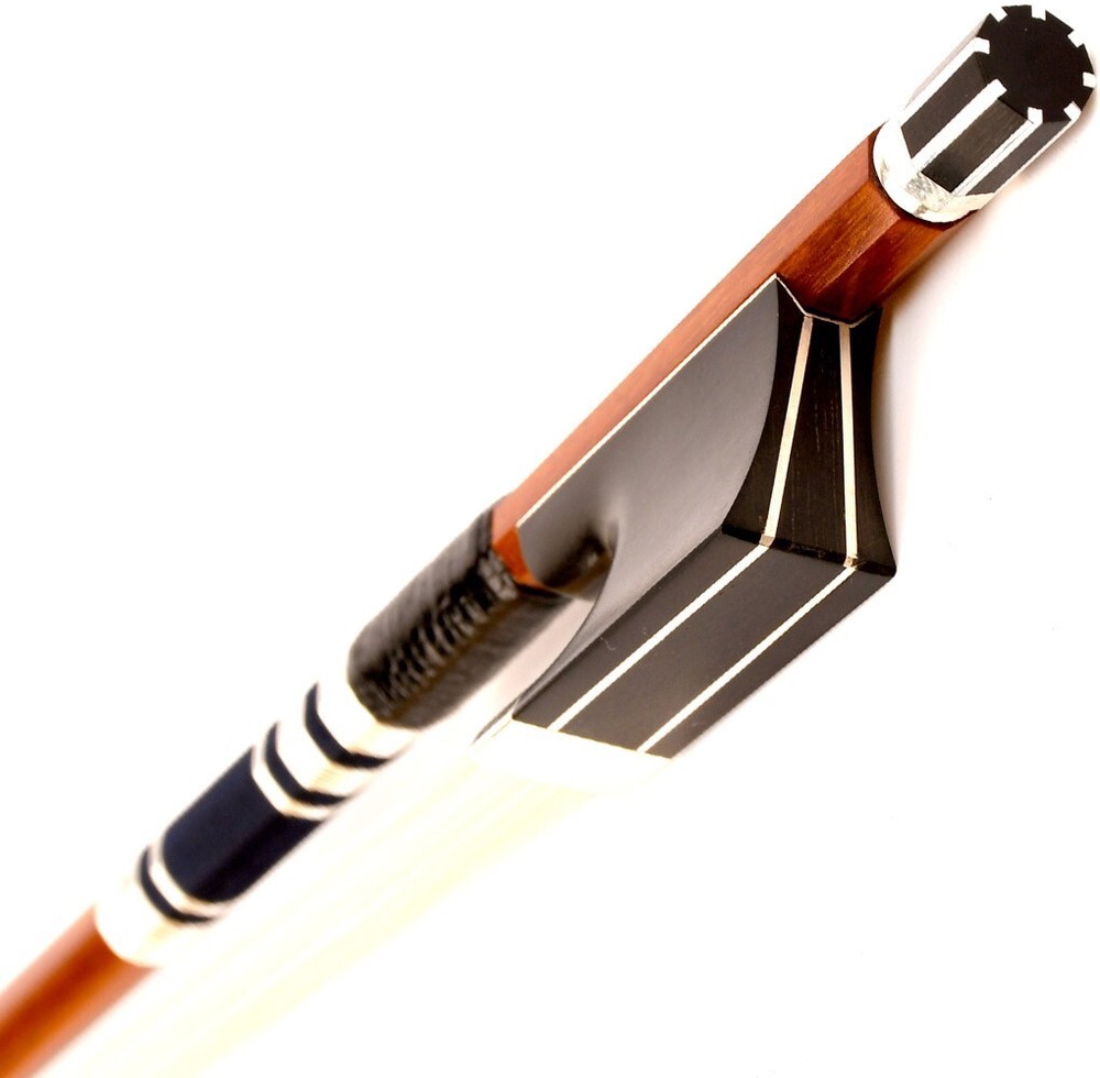 Pro Master Pernambuco Violin Bow 4/4 Special Ebony No eye Frog Silver Part Stiff