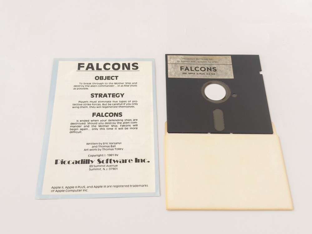 Falcons - Picadilly Software Inc. - 1981 / Apple II