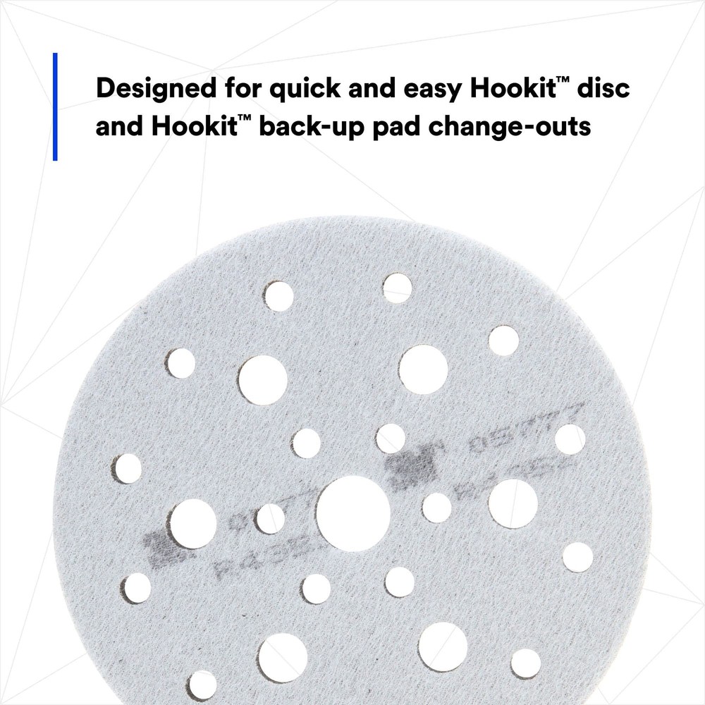 3M Hookit Soft Interface Pad 05777 6 in x 1/2 in x 3/4 in Foam Hole Pattern