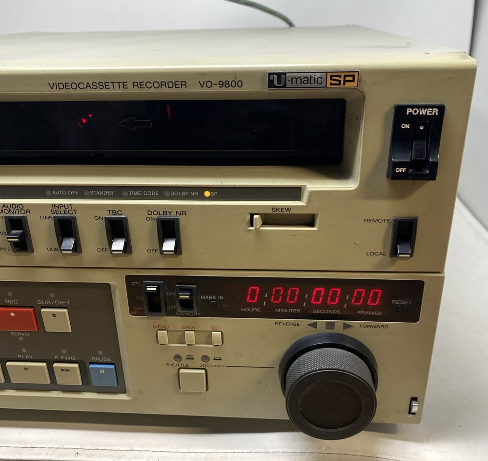 Sony VO-9800 U-Matic SP Video Cassette Recorder *UNTESTED READ*