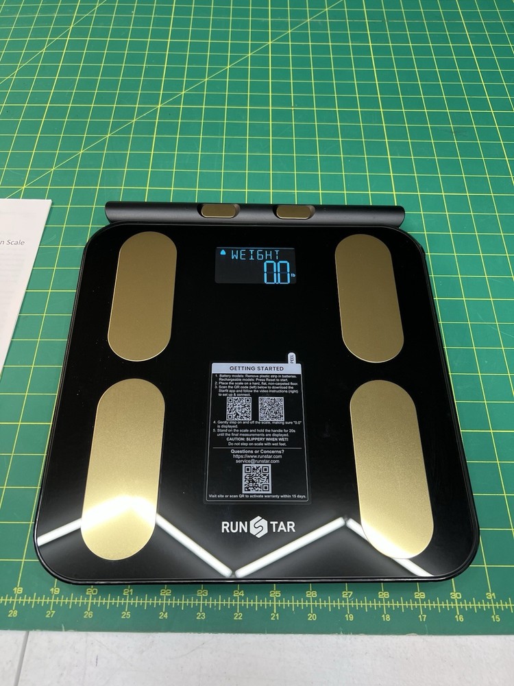 Runstar Smart Body Composition Scale 8 Electrode BMI Bluetooth App