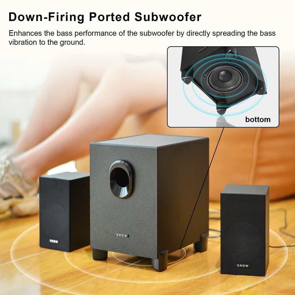 Computer Speakers For Desktop PC USB Wired With Subwoofer USB Powered Clearance