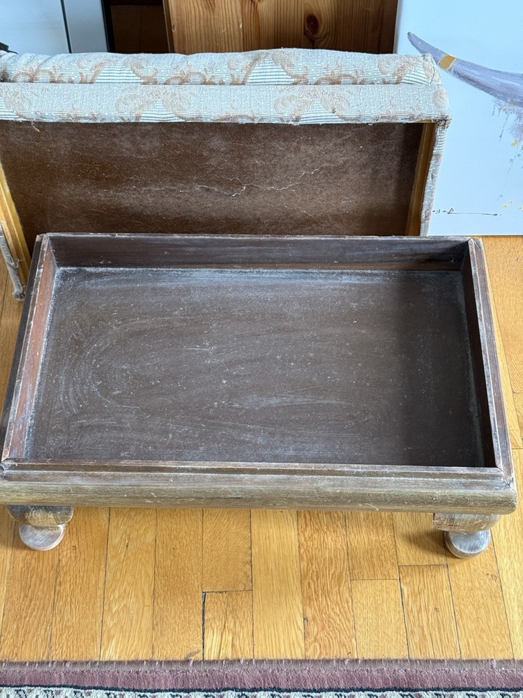 Vintage Foot Stool with Storage