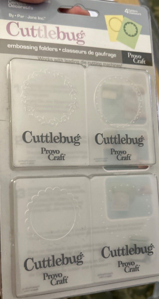 Cuttlebug 4 Decorative Circles Embossing Folders Provo Craft