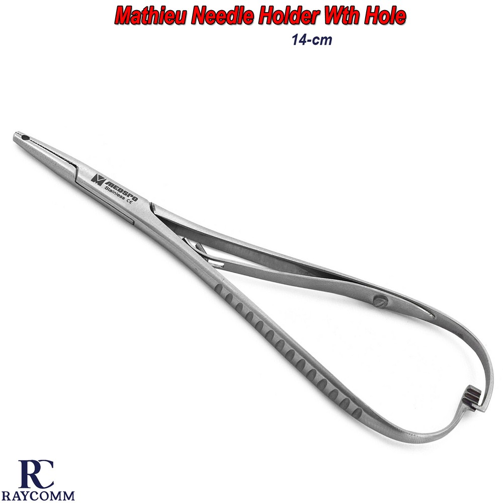 Mathieu Elastic Needle Holder with Hole Surgical Orthodontic Forceps Instruments