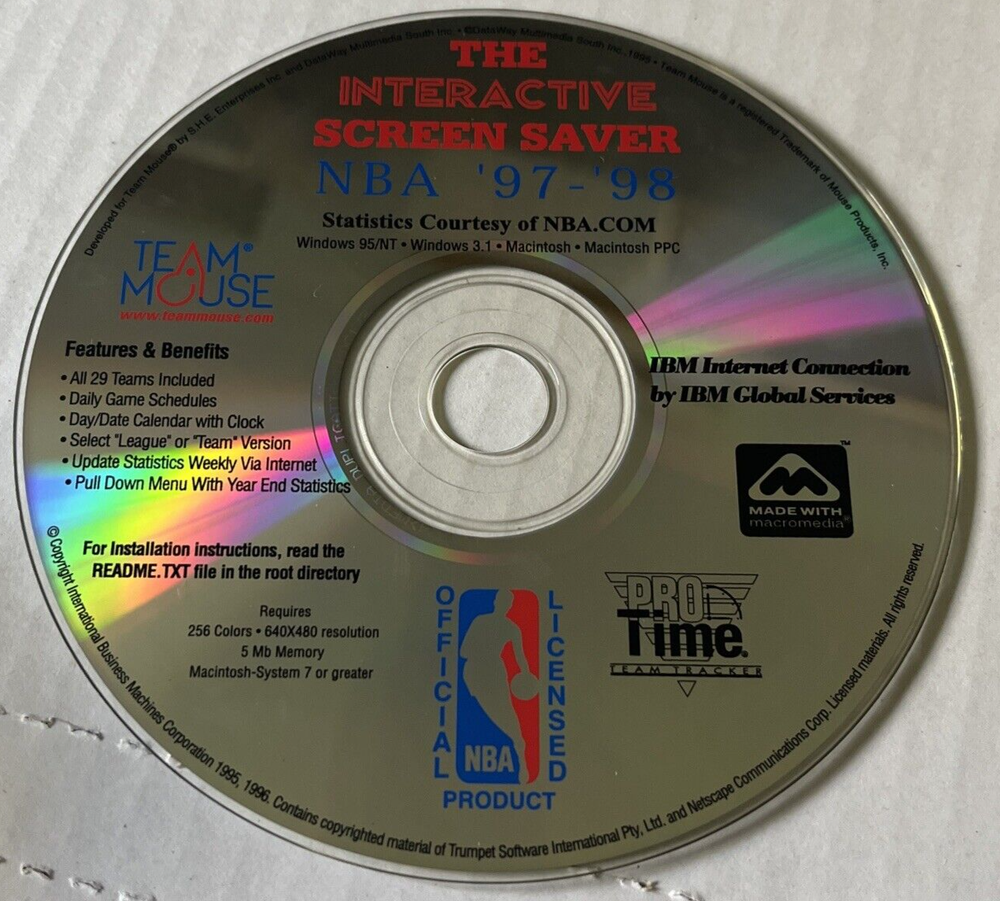 The Interactive Screen Saver NBA '97 - '98