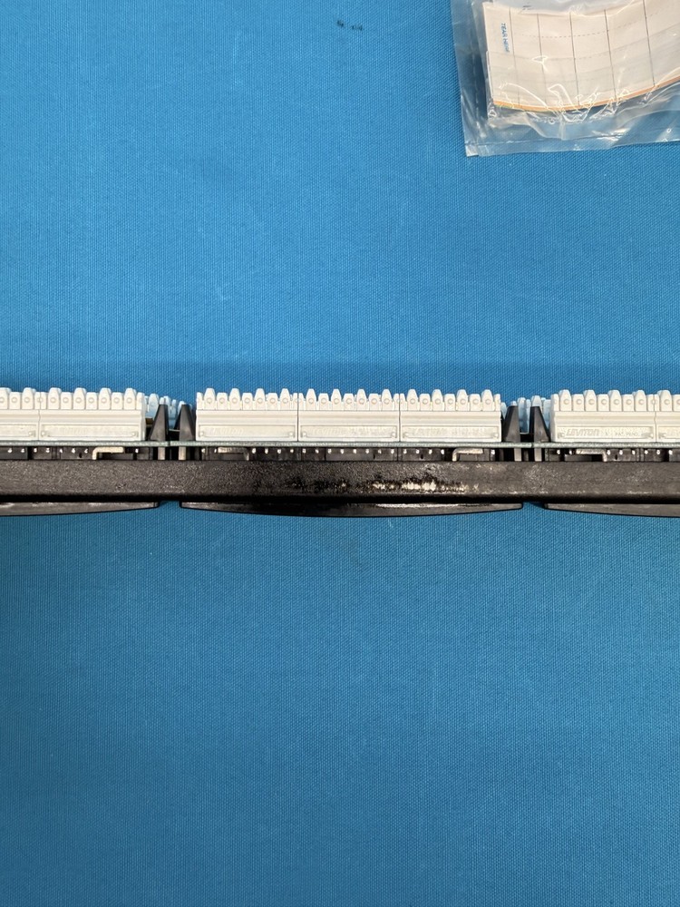Leviton 5G596-U48 Cat5e 48-Port Patch Panel 8P8C T568A/B Black