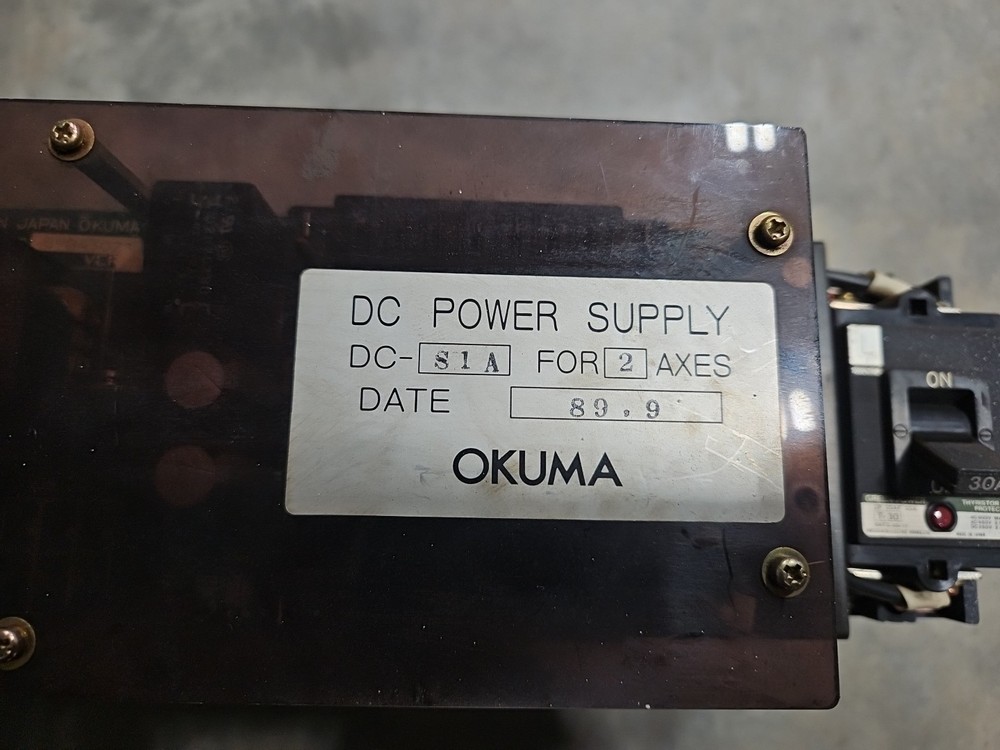 Okuma DC-S1A DC Power Supply, For 2 Axes