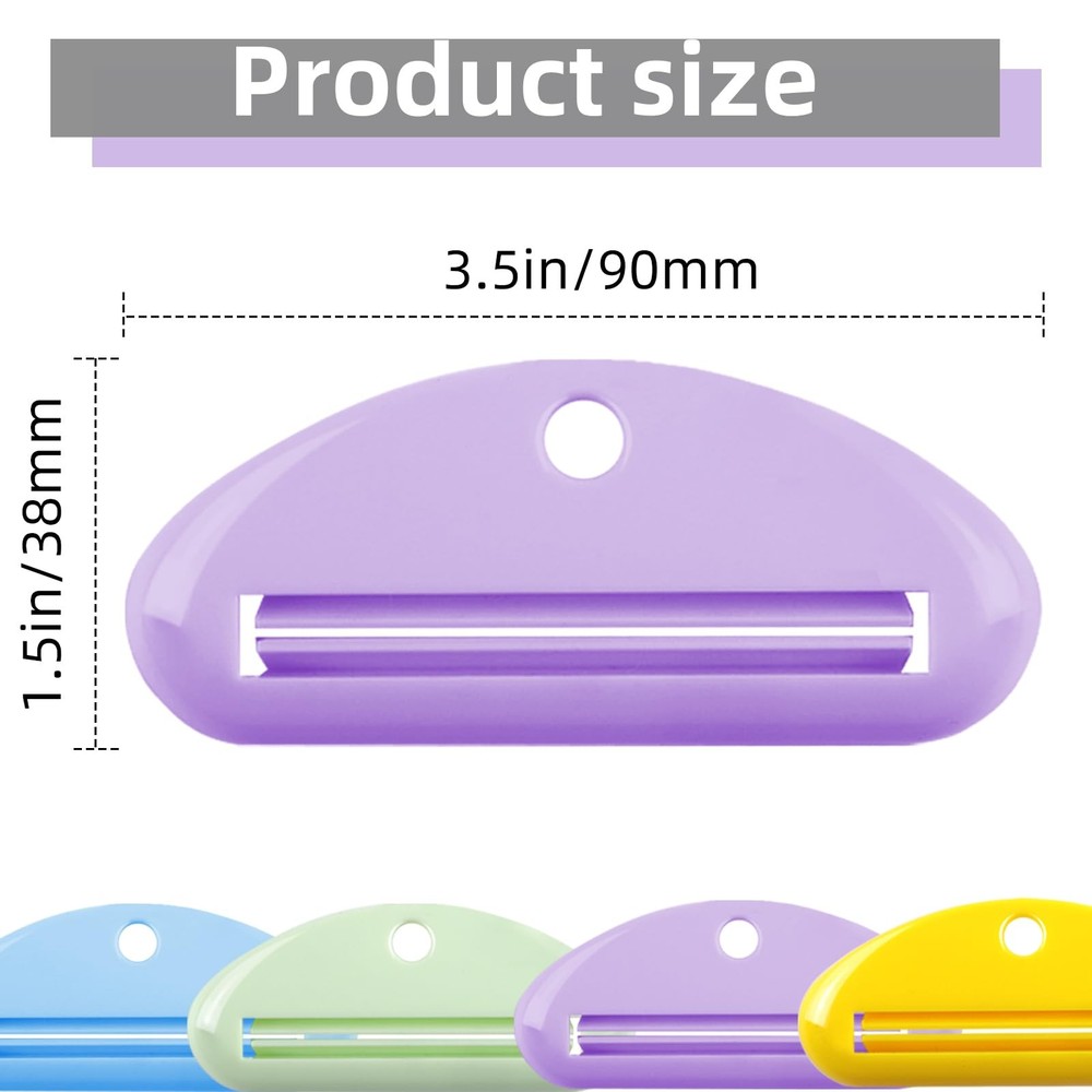 4Pcs Toothpaste Squeezer,Plastic Tube Squeezer Color