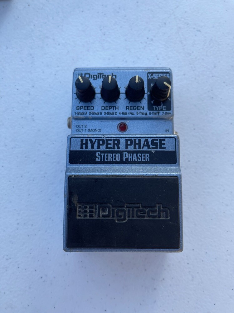 Digitech XHP X-Series Hyper Phase Stereo Phaser 7-Modes Guitar Effect Pedal