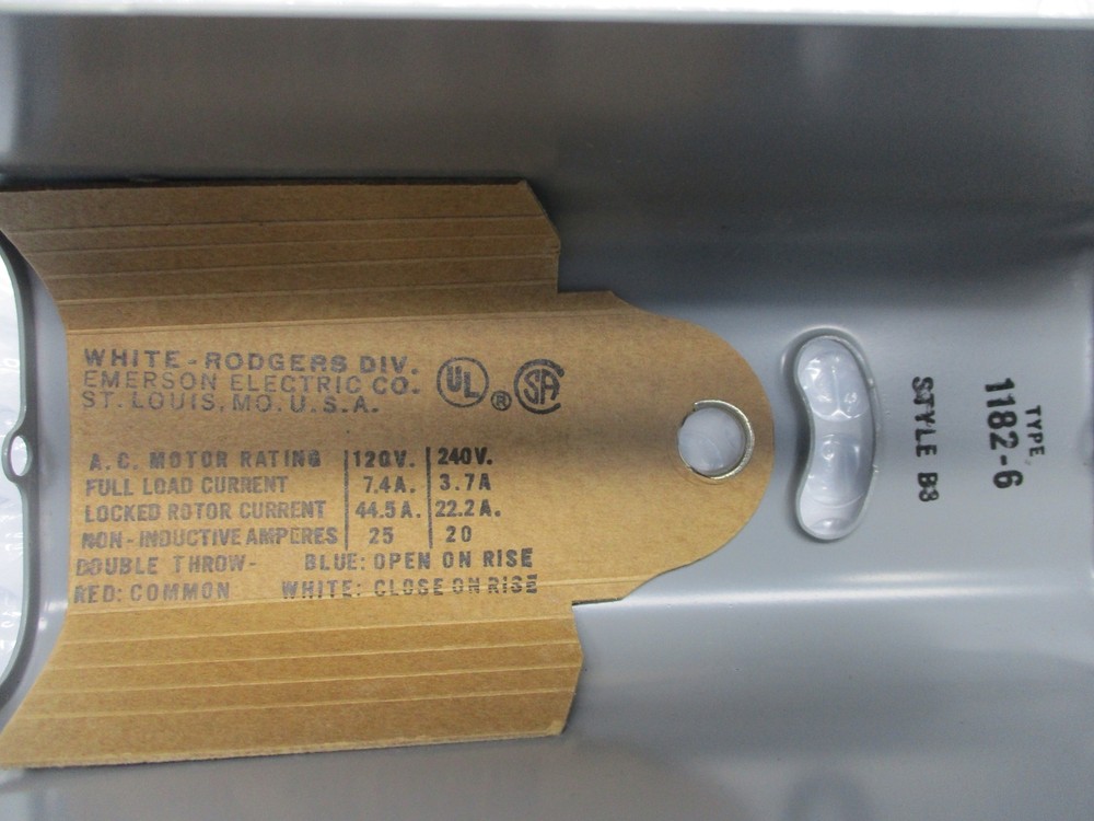 WHITE-RODGERS 1182-6 WATER CONTROL NSNP