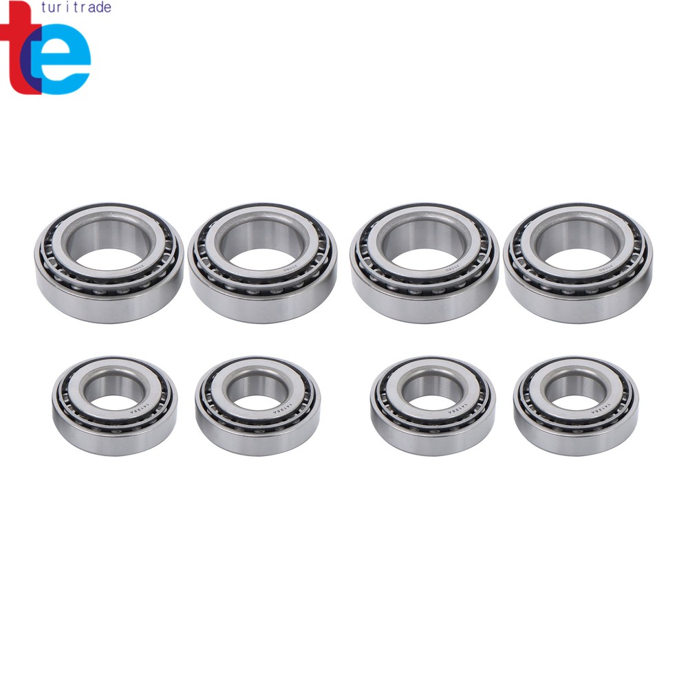 For 5200-7000lbs Axles 4Sets Trailer Hub Wheel Bearing Replace Kit 25580 14125A