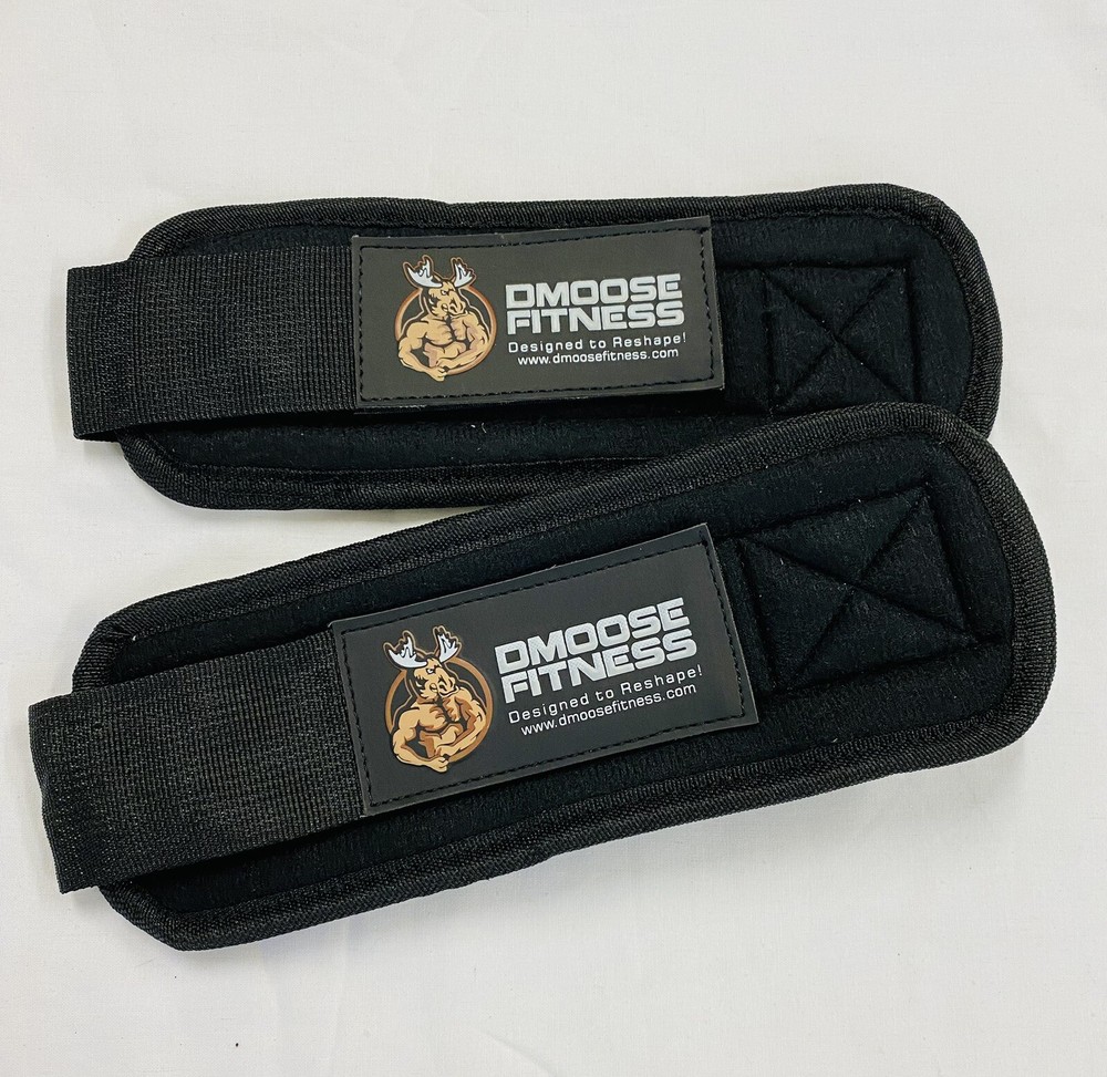 DMoose Fitness Ankle Straps Pair Black