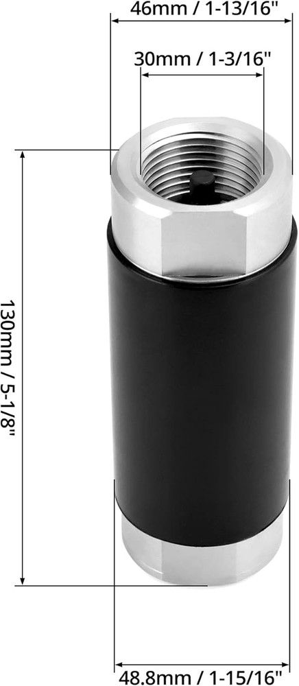 1" Fuel Hose Breakaway Valve, Auto Shut-Off, Single Use, 350 lb Force, 2 Pack