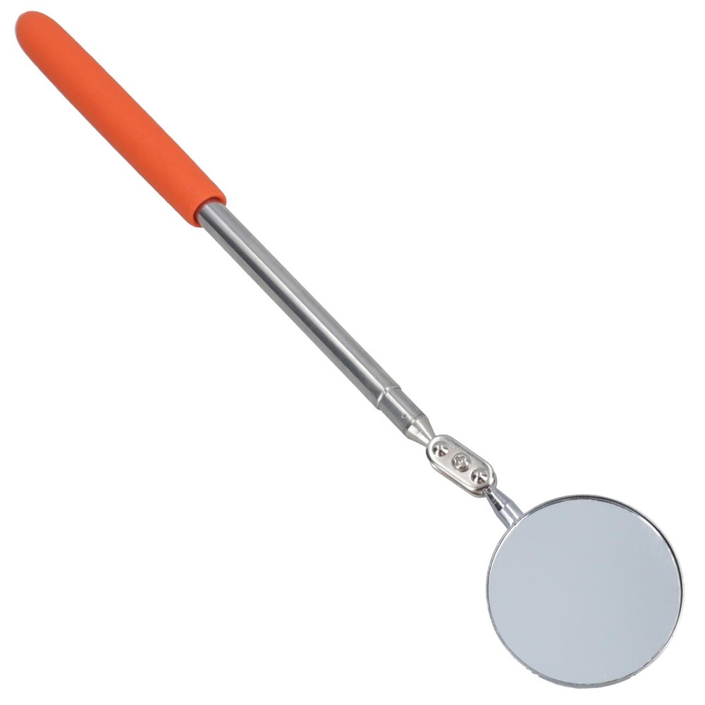 50mm Telescopic Extendable Inspection Mirror 210mm - 385mm Soft Grip Handle