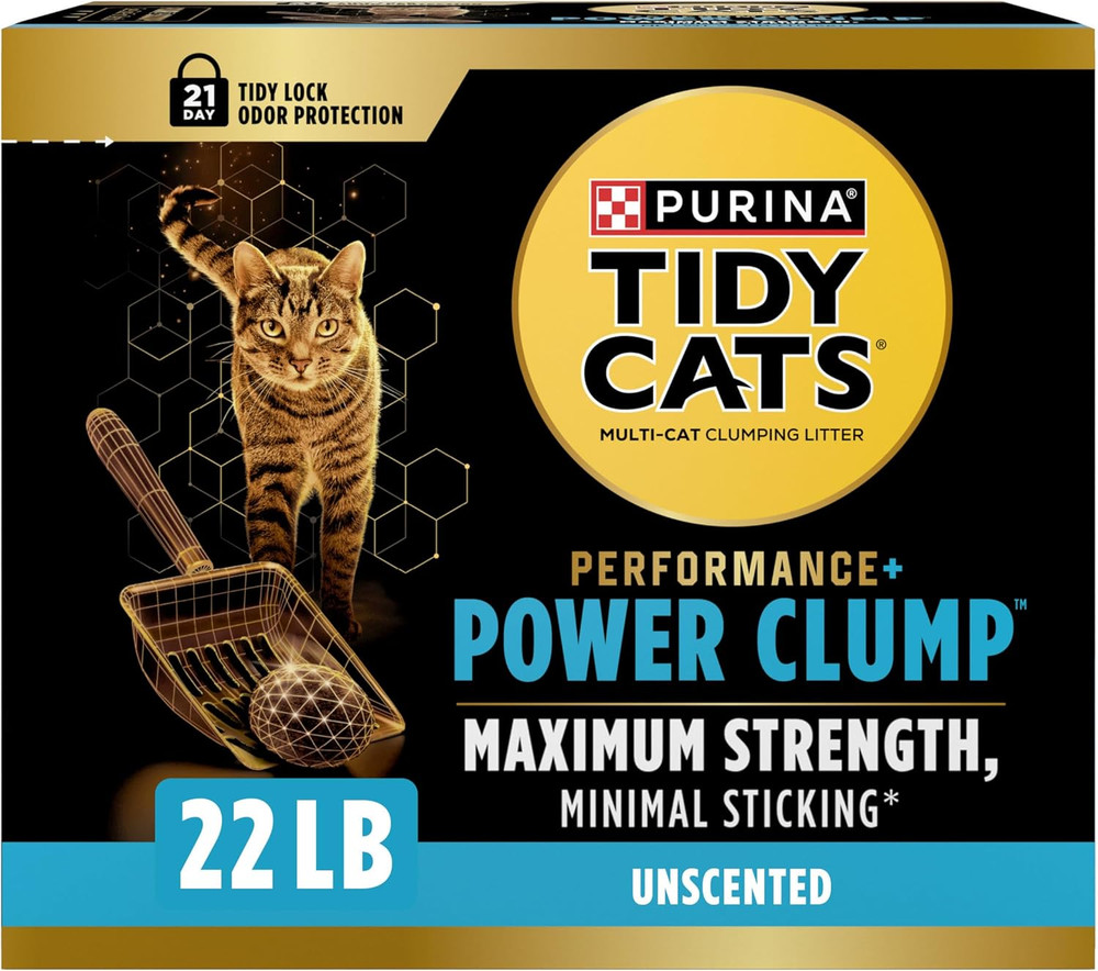 Performance plus Power Clump Unscented Multi Cat Clumping Cat Litter - 22 Lb. Bo