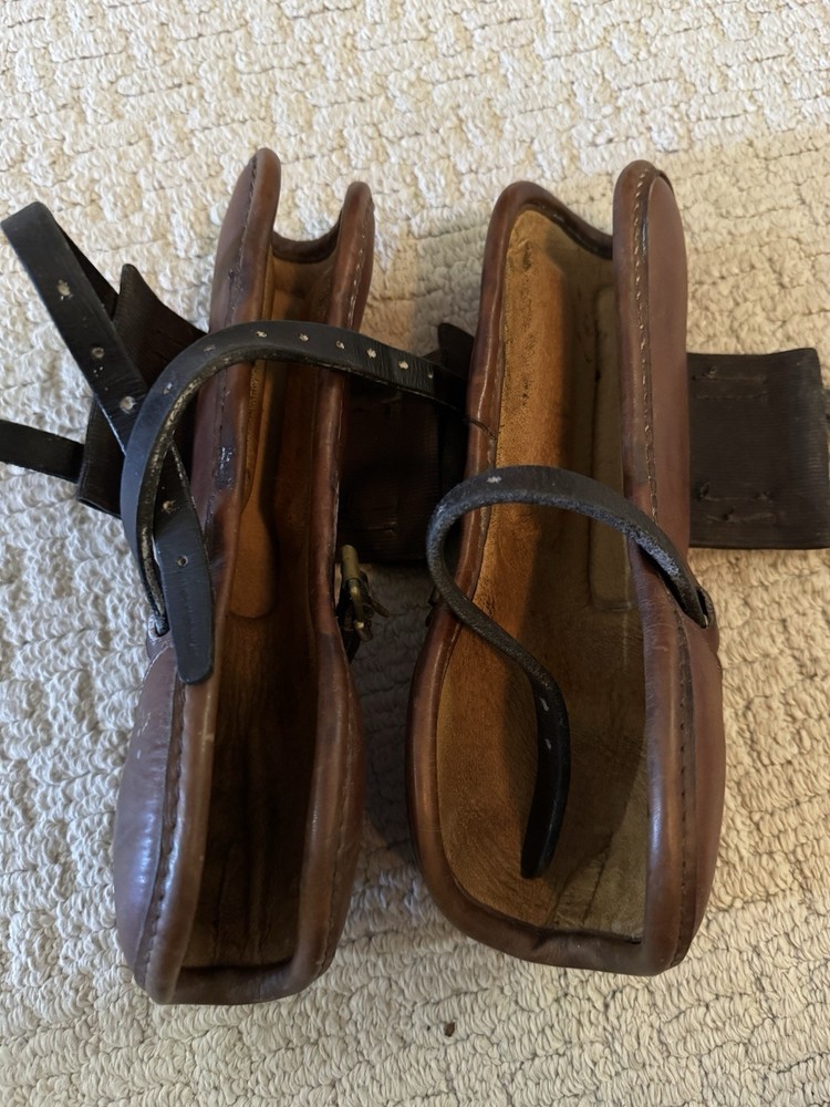Beval Leather Open Front Boots - Large