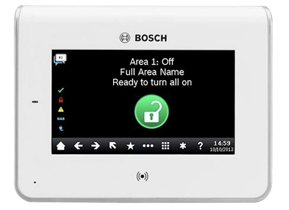 Bosch B942W Touchscreen Intrusion LCD Keypad, White