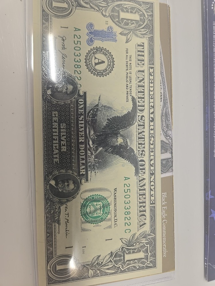 Black Eagle Commemorative $1 Silver Certificate
