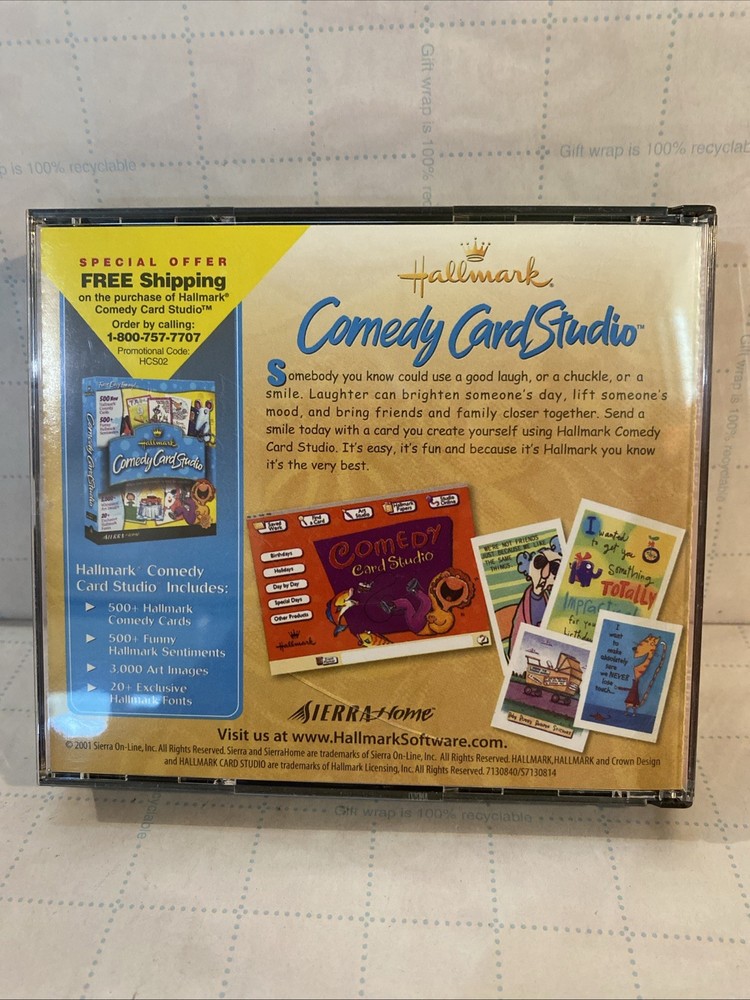 Hallmark Card Studio 3 Deluxe PC CD-Rom 3 Disc Software Set Very Good -A03