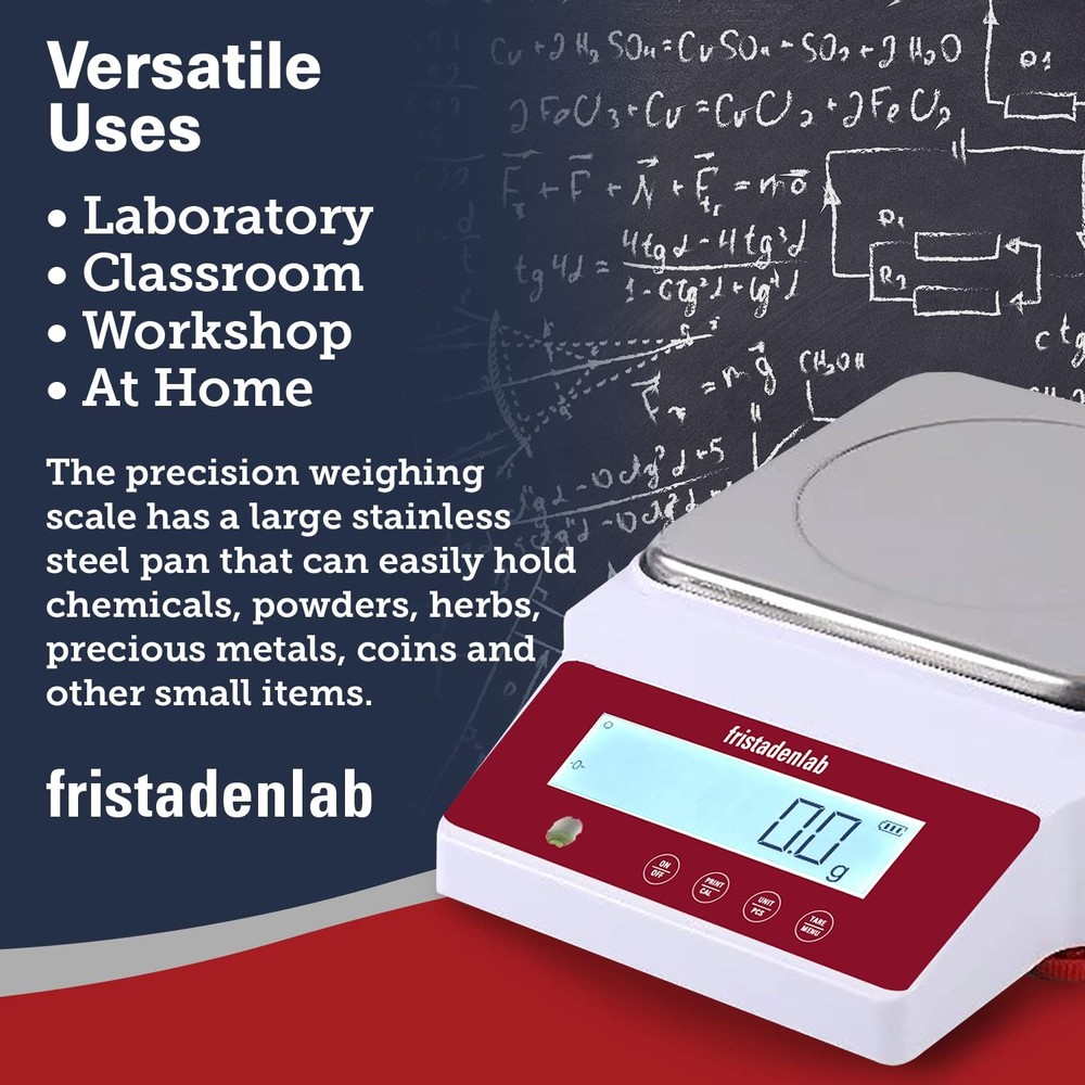 Fristaden Lab Digital Balance 0.01g Precision Analytical Scale, 3000g Capacity