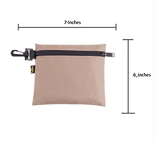 CLC 1100 Multi-Purpose Clip-on Zippered Poly Bags, 3 Pack