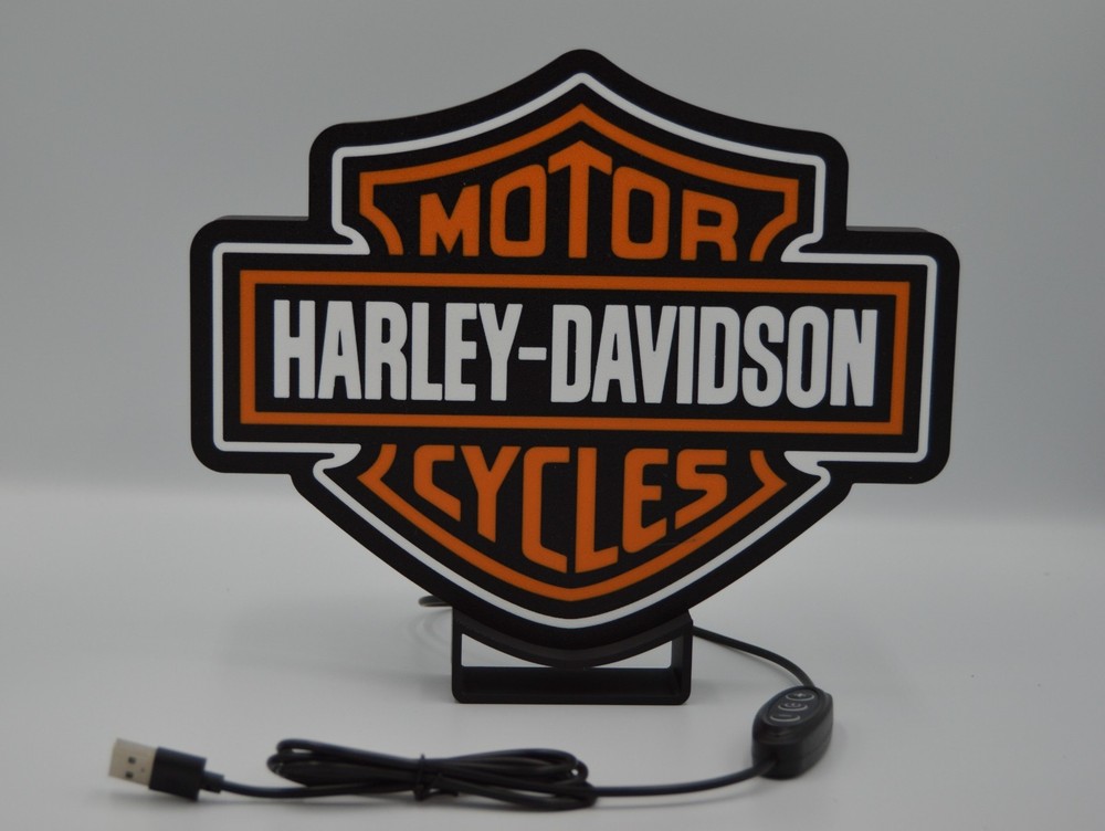 Lighted Harley Sign