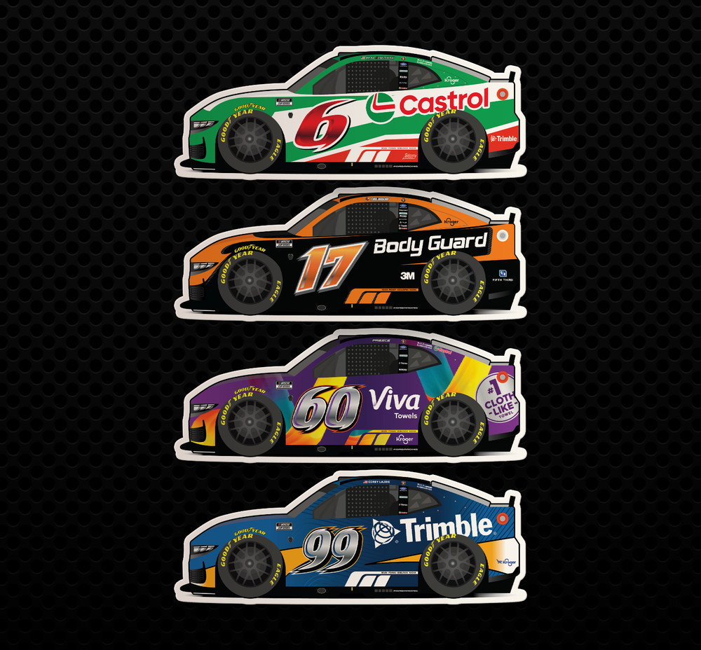 2026 NASCAR RFK Racing Daytona Sticker Bundle