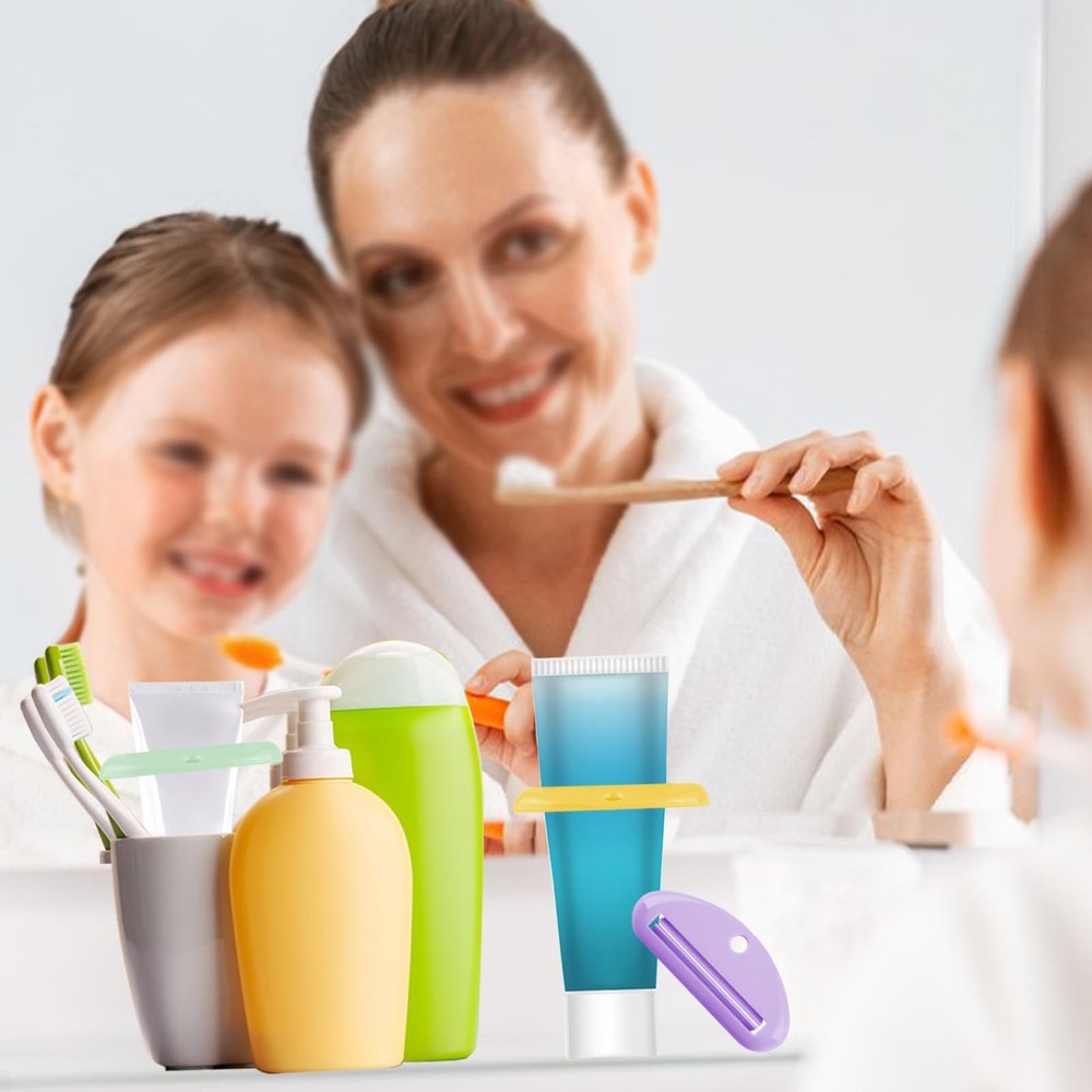 4Pcs Toothpaste Squeezer,Plastic Tube Squeezer Color