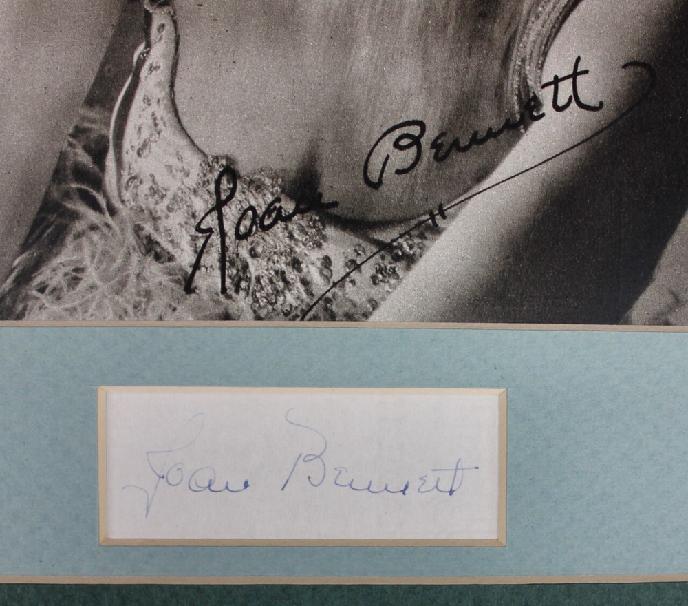 Original Vintage Joan Bennett Autograph