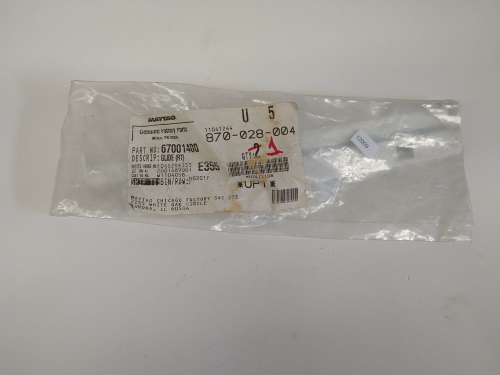 Maytag Right Glide Shelf Support 67001400