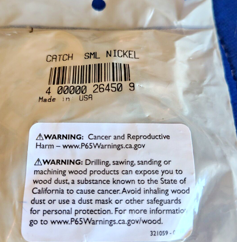 ROCKLER CATCH SML NICKEL 2 PACK- NEW