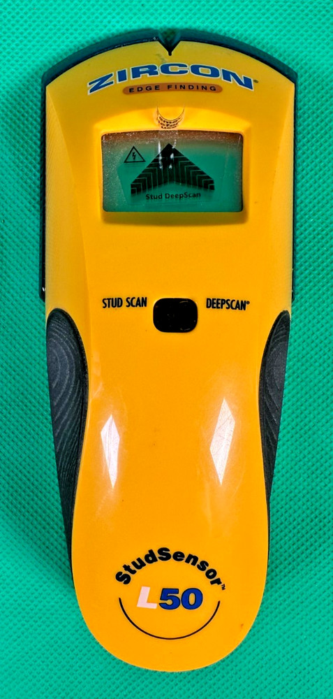 Zircon StudSensor L50 Edge Finding Stud Finder with DeepScan & WireWarning