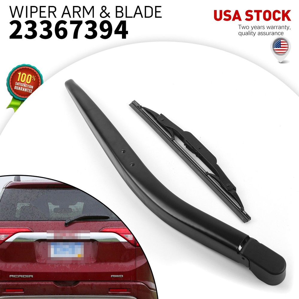 1Set Soft rubber Rear Windshield Wiper Arm & Blade 17''+10'' Replacement  KIT