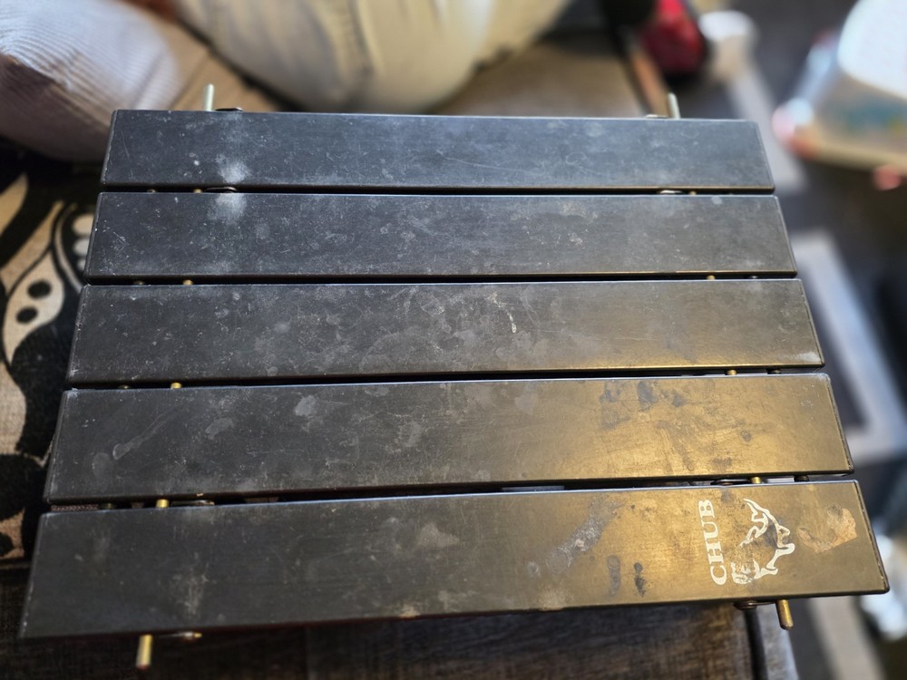 Chub fishing folding bivvy table black with case