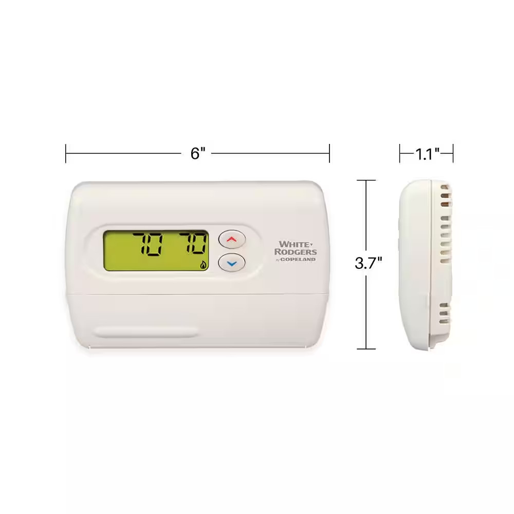 White-Rodgers 80 Series Classic, Non-Programmable, Single Stage (1H/1C) Thermost