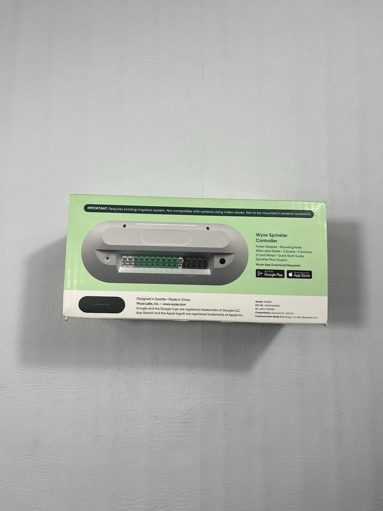 Wyze WSPRK1 Smart Sprinkler Controller 8 Zone Irrigation System