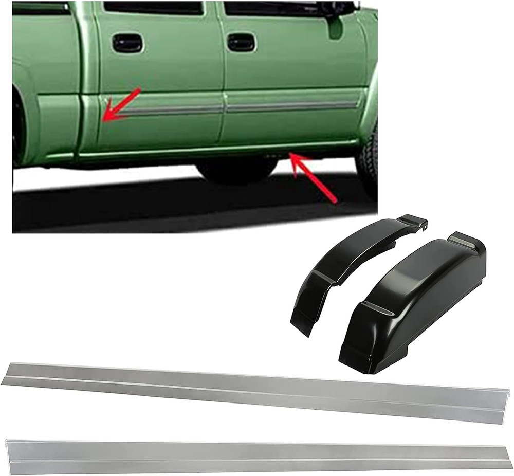 Outer Rocker Panels & Cab Corners Compatible with 1999-2007 Chevy Silverado GMC