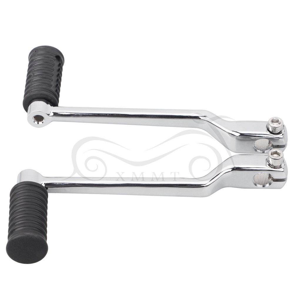 CNC Heel Toe Shift Lever W/ Split Rubber Shifter Peg For Harley Touring Softail