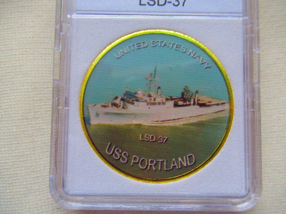 US NAVY - USS PORTLAND (LSD-37) Challenge Coin