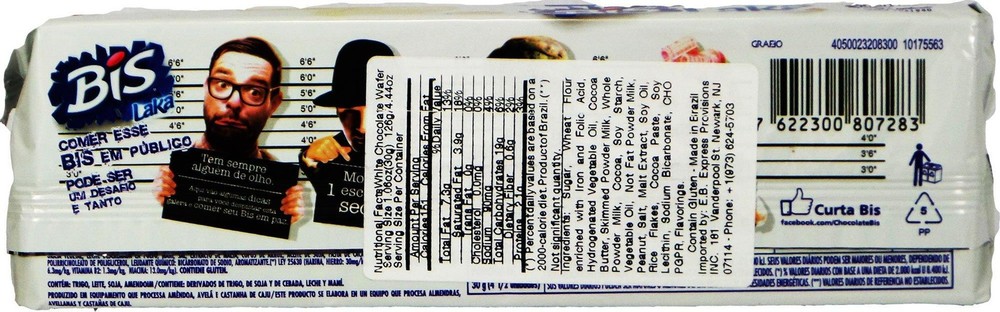 Bis Lacta Wafer Cookies (Chocolate Branco, 4 Pack)